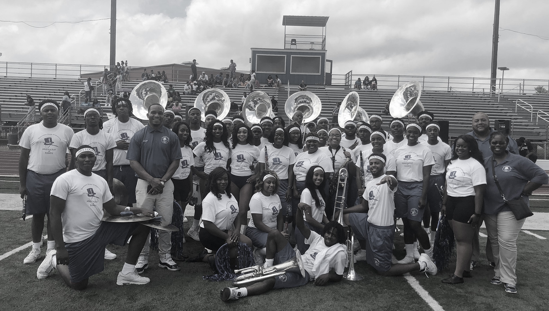 HS Band on field We are 901