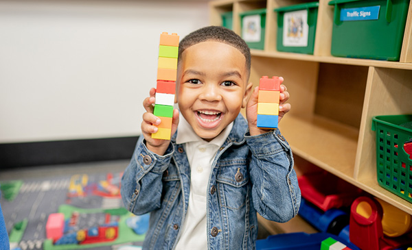 Pre-k team member at pre-k screening