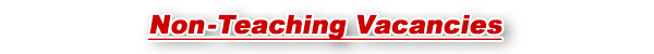 Non-Teaching Vacancies