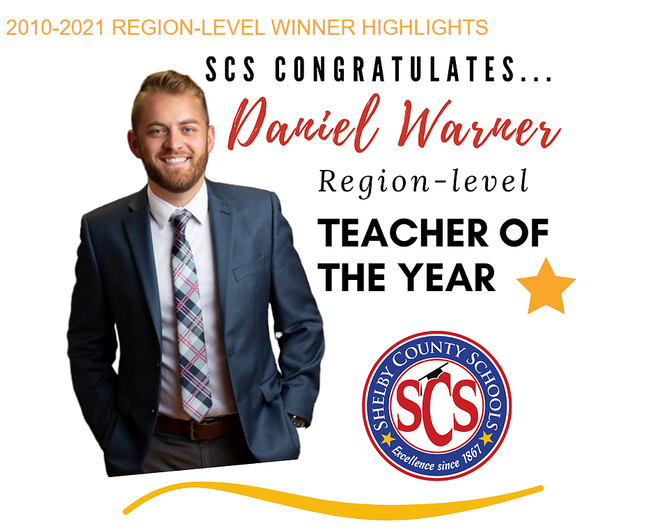 Teacher of the year - Daniel Warner