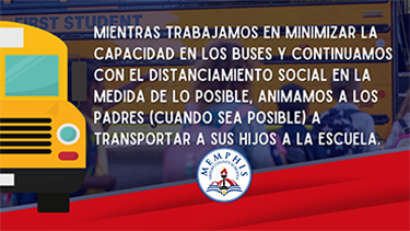School Bus Social Distancing-Encouraging Parent Transport - Spanish