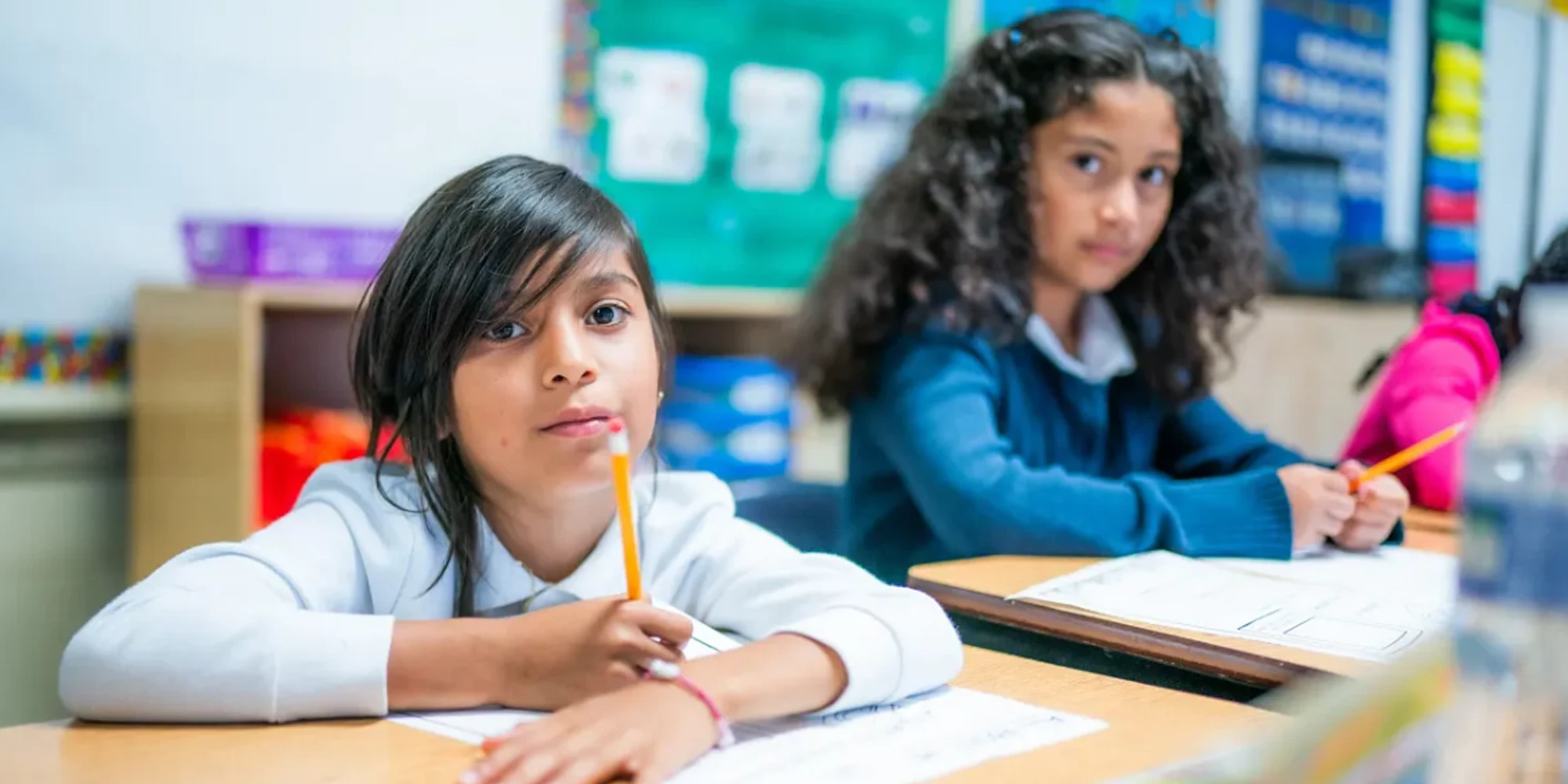 ESL teacher supporting students