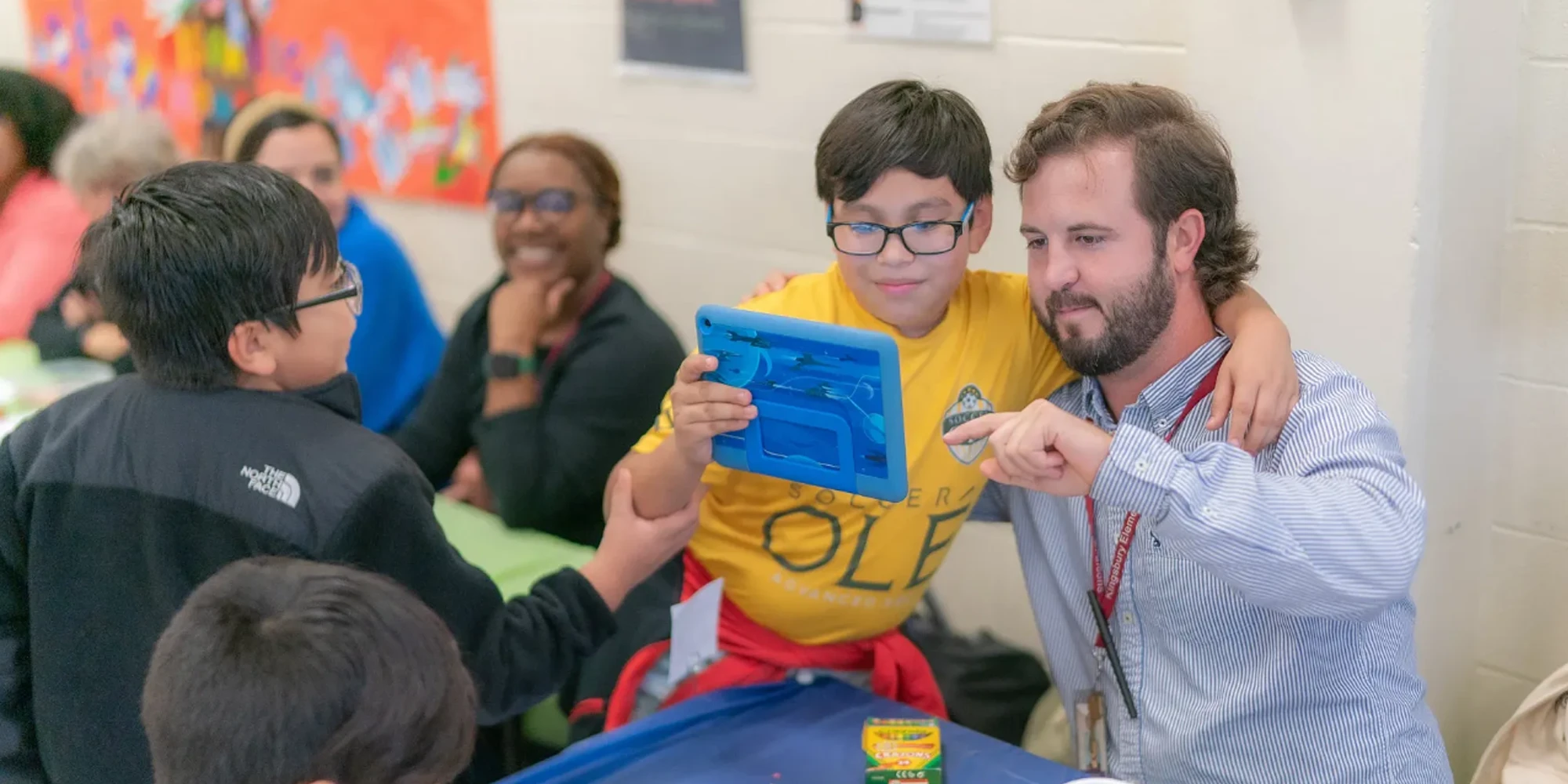 Students learning together