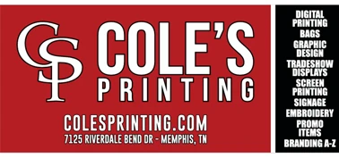Cole's Printing Sponsor