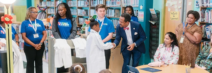 Students in classrooms